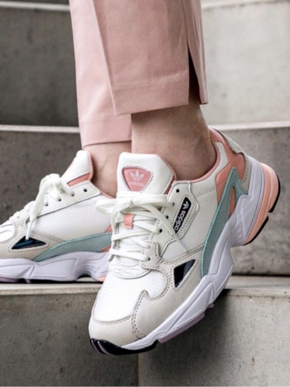 Adidas Pink Falcon Sneakers